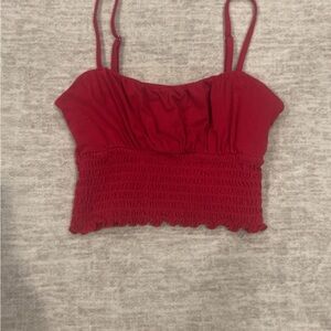 Hollister Red Smocked Camisole